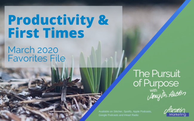 Productivity and first times