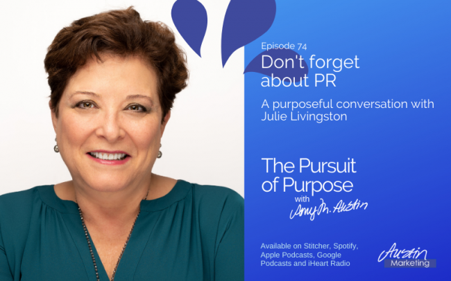 Don't forget about PR with Julie Livingston