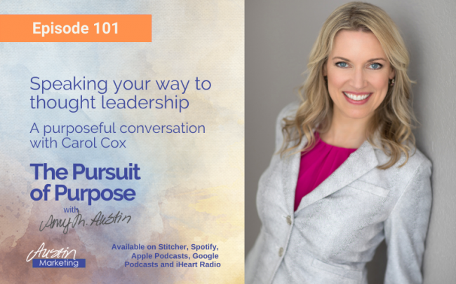 Carol Cox_101 Speaking your way to thought leadership with Carol Cox